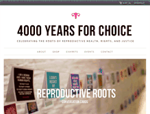 Tablet Screenshot of 4000yearsforchoice.com